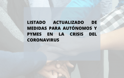 Las medidas para autónomos y pymes en la crisis del COVID-19