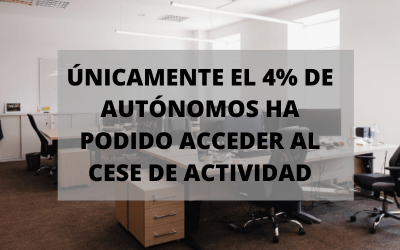 El 4% de los autónomos ha podido acceder al cese de actividad